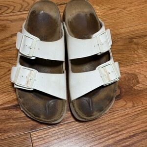 Papillio White Arizona Platform Sandals